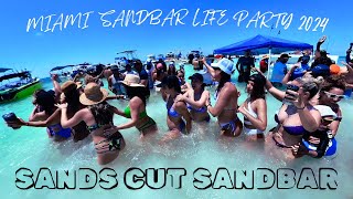 SANDBAR LIFE PARTY 2024: Epic Day at Sands Cut SANDBAR! Fiesta en Miami