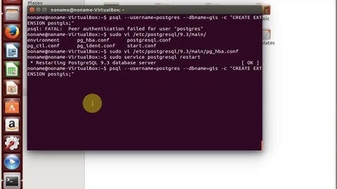 postgresql error : FATAL Peer authentication authentication failed for user postgres