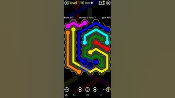 How To Solve Flow Free Hexes Classic Pack Level 110 Med 8x8 Board Walk Through Solution Walkthrough