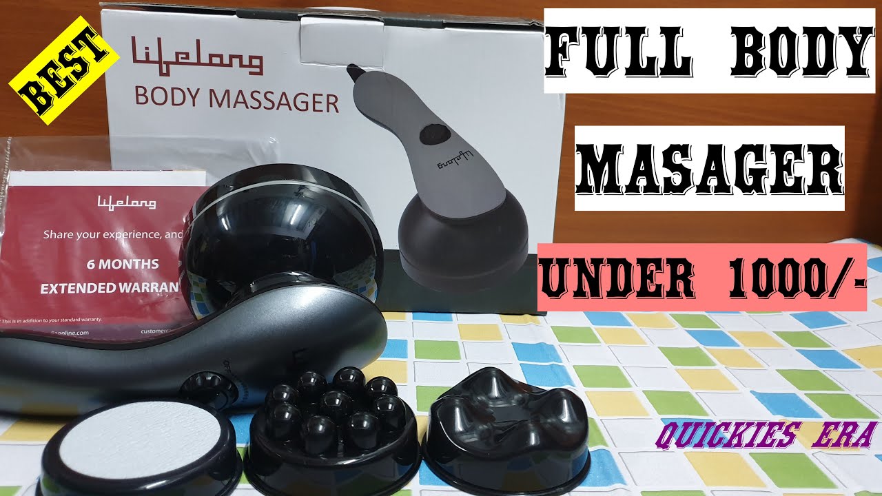 Lifelong LLM171 Powerful Electric Handheld Full Body MassagerPain Relief  of Back, Neck and Foot Massager - Lifelong 