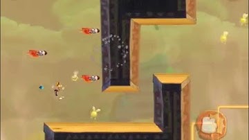 Rayman Fiesta Run Level 5 Candy Invaded Scrambled eggs Walkthrough 100% HD 720p