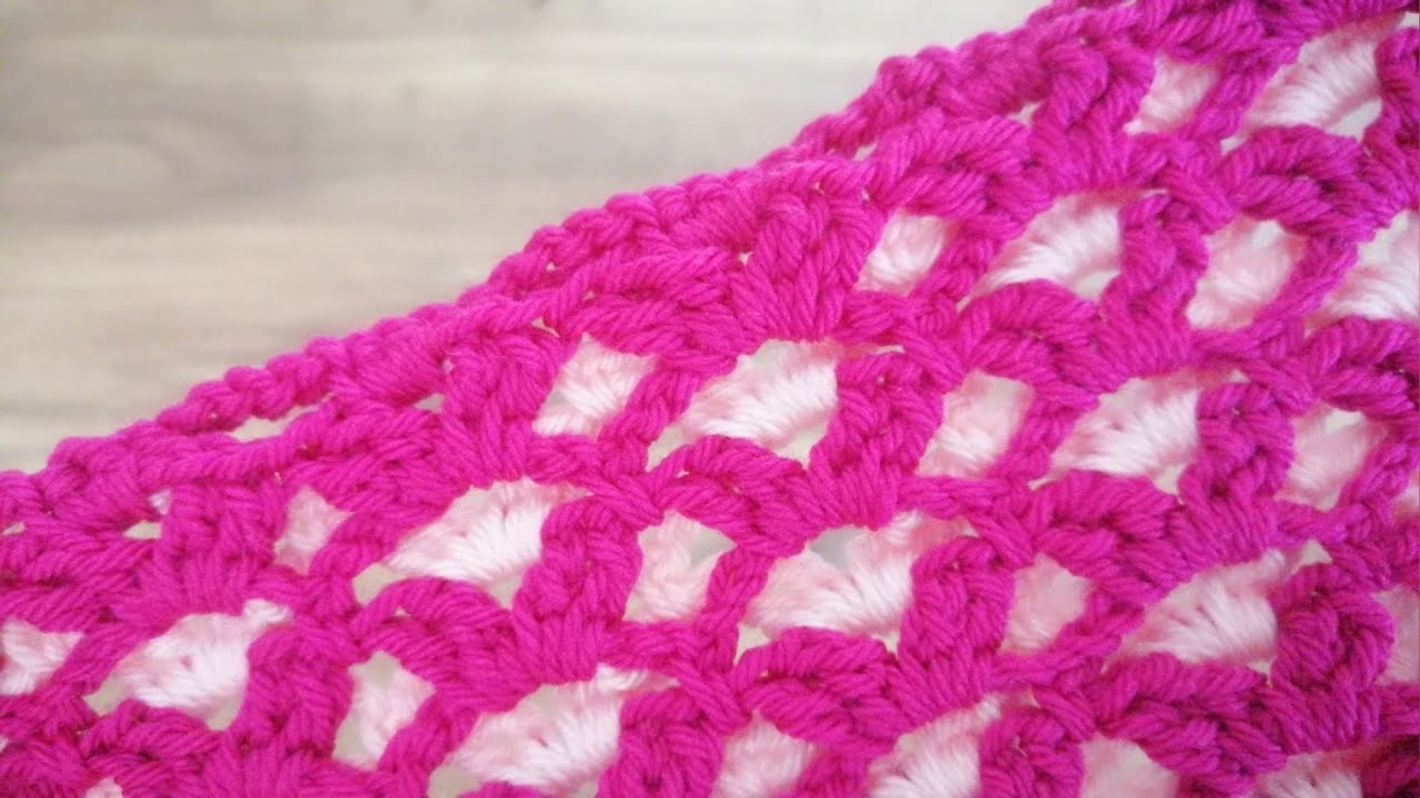 Double Sided Baby Blanket Crochet Knitting Pattern Çift Taraflı