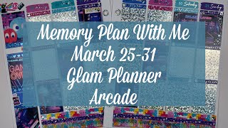 Memory Plan With Me - March 25-31 / Glam Planner - Arcade
