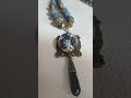 Колье из агата и муранского стекла #украшенияизкамней