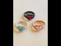 How to make easy DIY Step by Step Instructions Beaded Ring Sweet Heart Beaded Ring