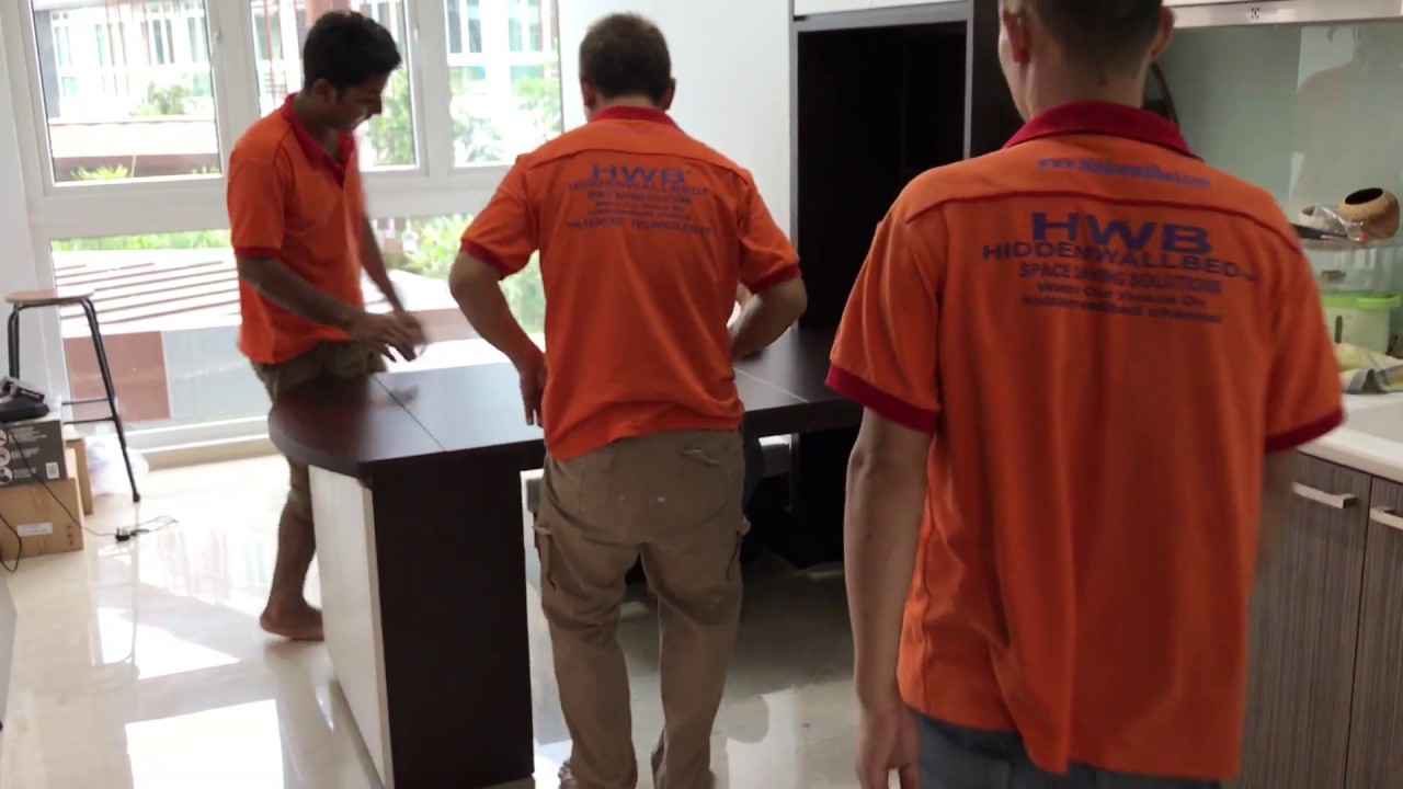 The HILLFORD@Bt.TimahArea, HiddenDiningTable-5person +2SpaceSavingBeds+MovableSofa.SaveSpace.HDB.BTO