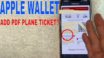 ✅  Can You Add PDF Plane Ticket To Apple Wallet? 🔴