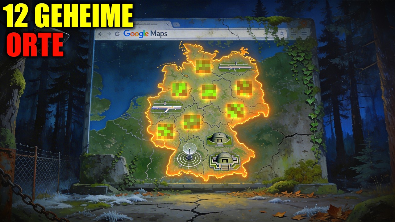 12 Geheime Orte in Deutschland, die Google Maps verpixelt, verschiebt oder löscht