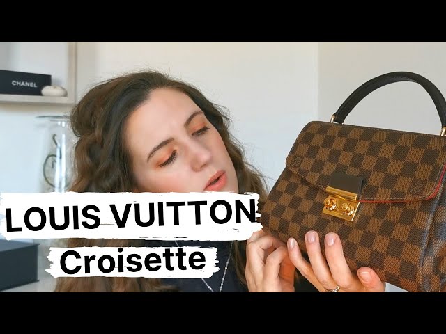 Louis Vuitton Damier Ebene Canvas Croisette Bag Louis Vuitton