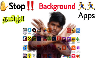 how to stop background running apps in Android in tamil balamurugan tech