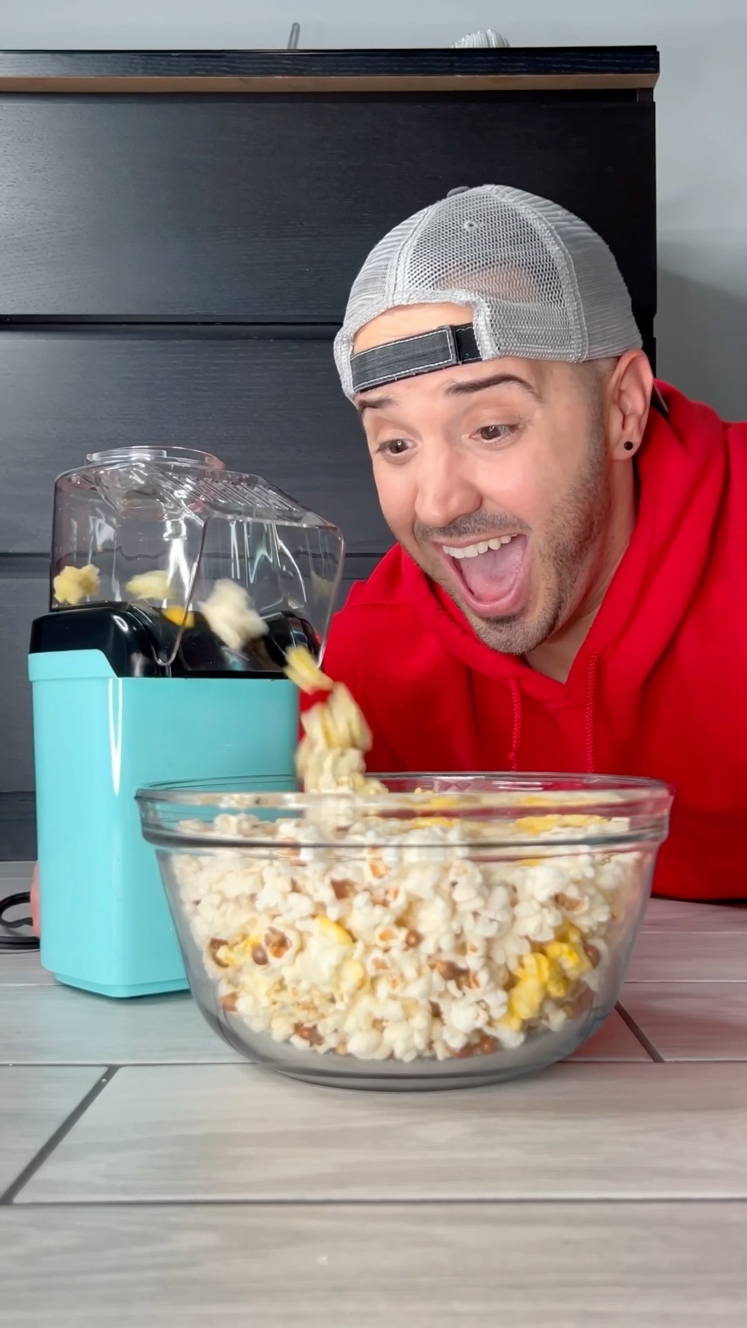 He made popcorn for monster ?? #shorts