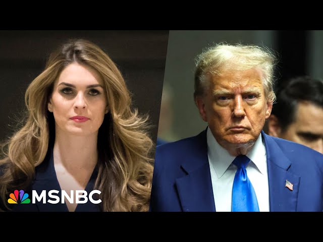 Hope Hicks ‘drops a bomb’ during Trump trial: ‘Nail in the coffin moment’ class=