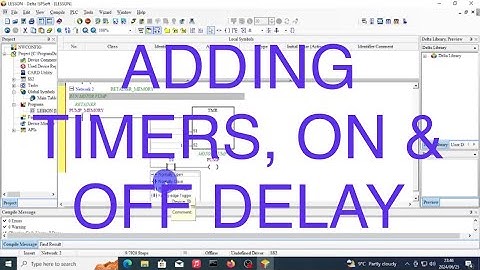 Lesson 3: Timers Delta DVP series using ISPSoft (Programming on and off delay TMR)