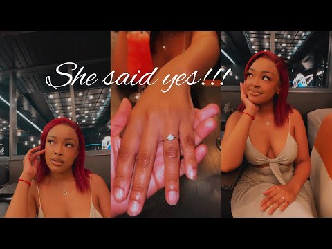 I asked her to marry me🥹❤️#lesbiancouplevlog #lesbian| #datenight #proposal|South African youtubers