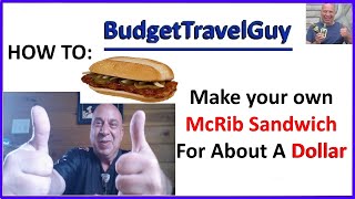 [Funny Recipe] McDonalds McRib On A Budget - Make Your Own For About A Dollar! [ Ultimate How To ]