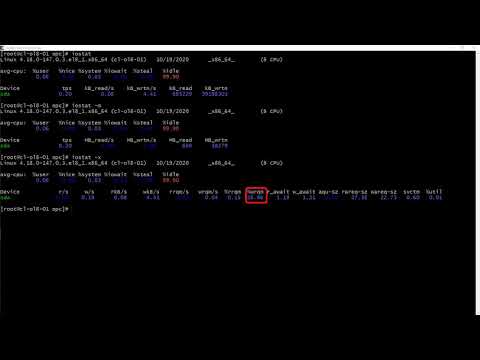 03. Oracle Linux 8 - System Monitoring iostat utility