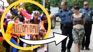 UPDATE! STUPID SPECTATOR ARRESTED FOR CAUSING TOUR DE FRANCE CRASH!!! Will SHE BE CHARGED?