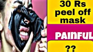 30 Rs peel off mask / painful ? / review + demo / what is it ? / Jyoti Rawat / Rishikesh