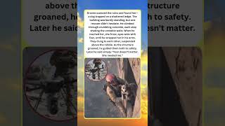 He Climbed a Collapsing Building to Save a Dog 🐶💥