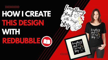 How I Create this Design with Canva for Redbubble | T-Shirt Design with Canva #redbubble #canva