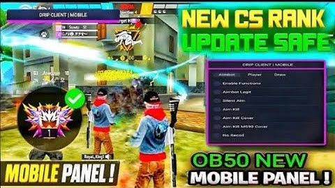 DRIP CLIENT M590KILL FREE | HG CHEAT FREE MOBILE PANEL FREE NO BAN NO BLACKLIST FF MAX OB50#panel
