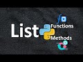 15. List Data Type | List Functions | Methods - Python