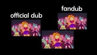 MLP: Rainbow Rocks Song - Welcome to The Show (Russian Dub comparison)