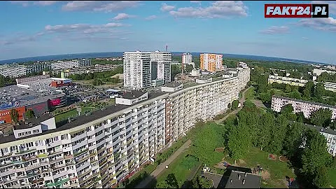 Najdłuższy budynek w Europie z lotu ptaka