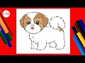 Shih Tzu | Adorable  Puppy Drawing – Cute Dog Art Tutorial #lidoartworks