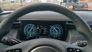 Hyundai Tucson (2021) 1.6T 48V - consumption on 130 km/h