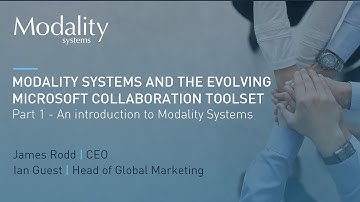 Modality Systems & the evolving Microsoft collaboration toolset, part 1