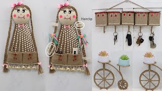 Best Out Of Waste for Space Saving Storage | Jute Recycled Craft Ideas