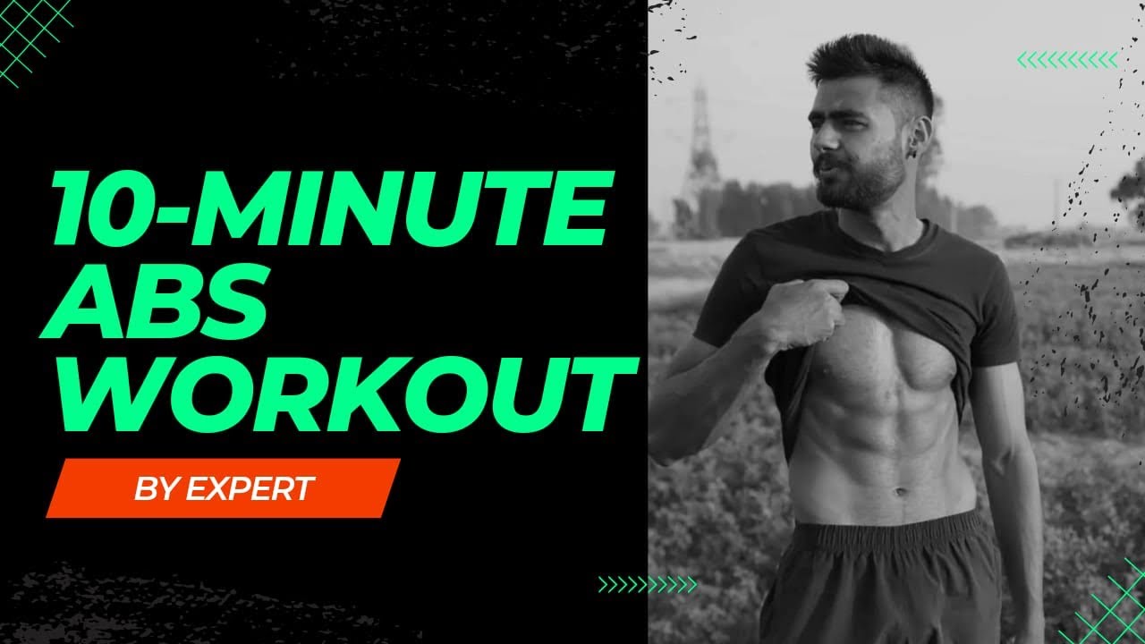 10 MINUTE ABS WORKOUT AT HOME || NO GYM NO EQUIPMENT || - YouTube