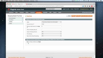 Magento - How to create a shopping cart price rule ? 720p
