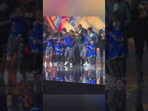 Victor Osimhen dance after  Player of the Year win at CAF Awards