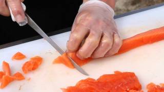 How to Sashimi a Salmon fillet.