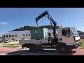 Using a Hiab Crane to Lift a Generator