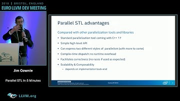 2018 EuroLLVM Developers’ Meeting: J. Cownie “C++ Parallel Standard Template LIbrary ... ”