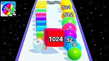 Ball Run 2048 Merge Number ! MAX LEVELS Gameplay Walkthrough New Update Part 56 android, ios