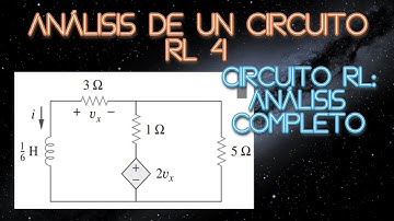 Circuitos eléctricos de Primer Orden: Circuito RL análisis completo (fuente dependiente)
