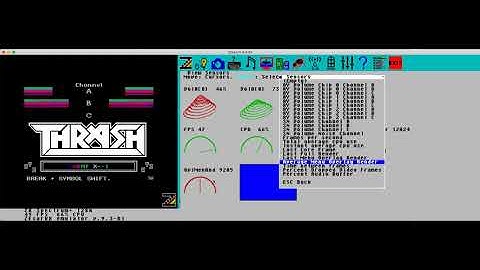 ZEsarUX new Debug Sensors