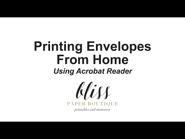 How to edit and print envelopes at home 