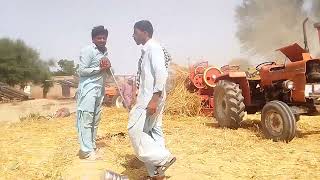 Thrashar to trali and tractor