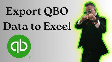 QuickBooks Online Tutorial   How To Export QBO Data to Excel 2025