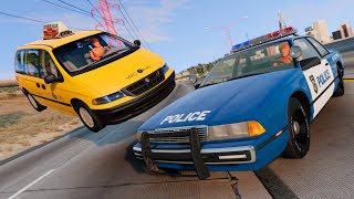 Acidentes de carro: "Sem as manha" (FUGA da Polícia) #20 - BeamNG Drive