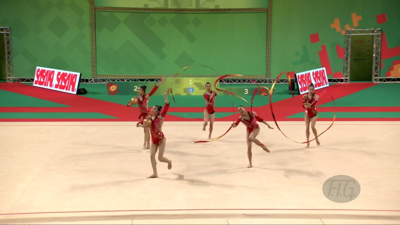 Japan (JPN) - 2022 Rhythmic Worlds, Sofia (BUL) - Qualifications 3 Ribbons + 2 Balls