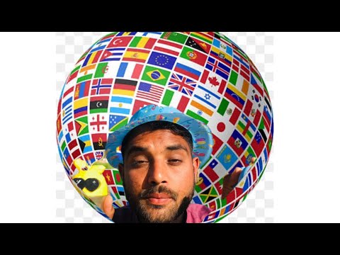 ASMR Different countries flags 