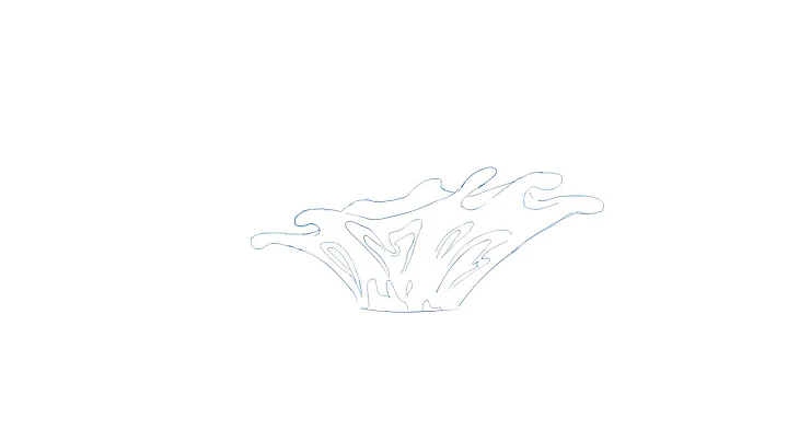 2D animated water splash