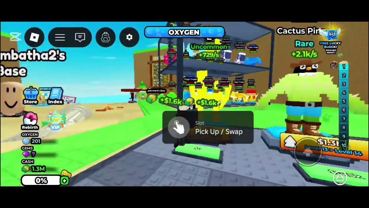 Playing dive for brainrots🌊