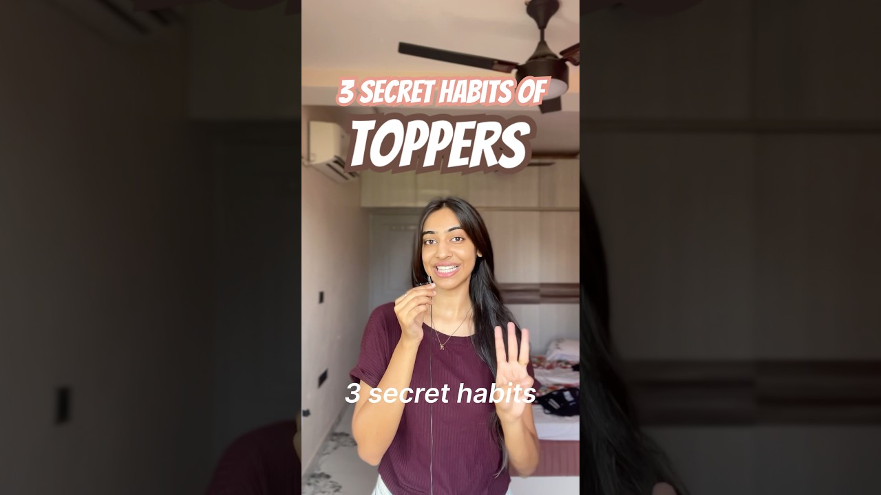 3 secret habits of toppers!📚